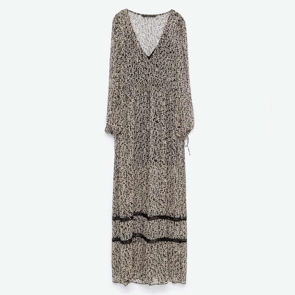 Zara | Dresses | Zara Boho Maxi Dress | Poshmark